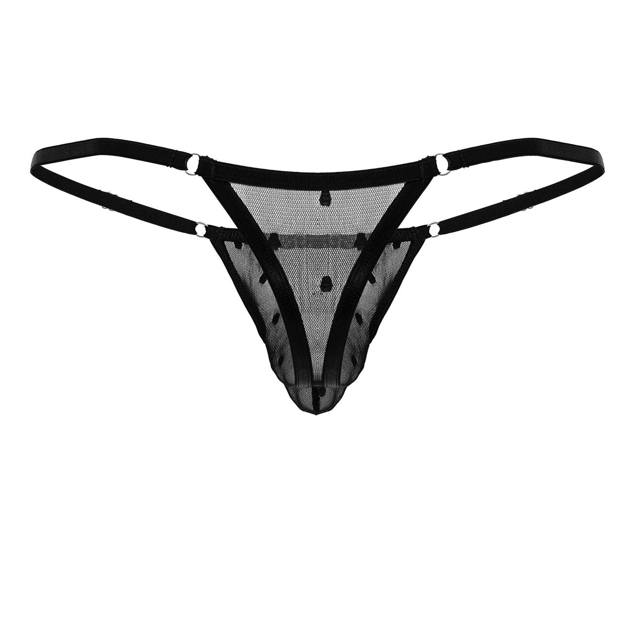 CandyMan Mesh Thong - Black by CandyMan