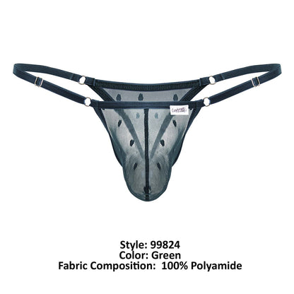 CandyMan Mesh Thong - Green by CandyMan