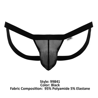 CandyMan Mesh Basic Thong - Black by CandyMan