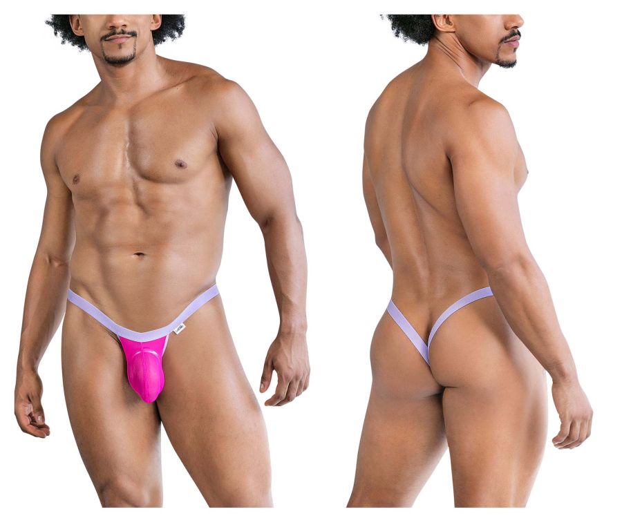 CandyMan - Mesh Thongs - Hot Pink