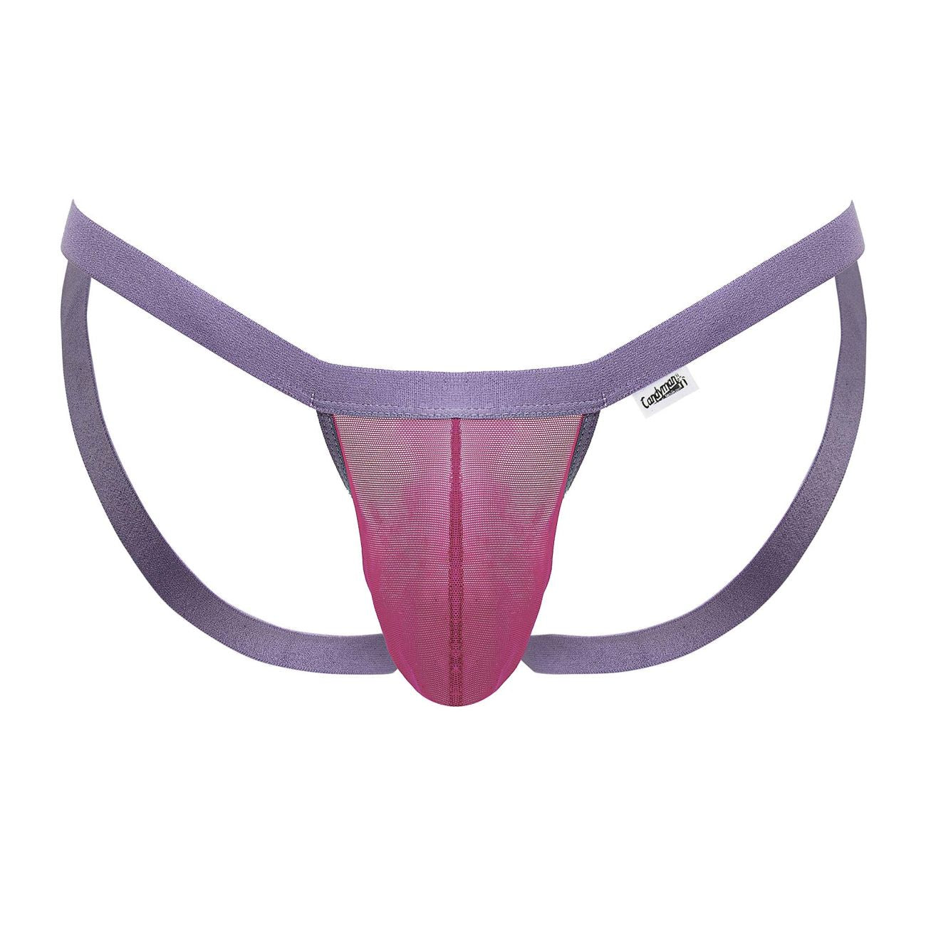 CandyMan - Mesh Thongs - Hot Pink