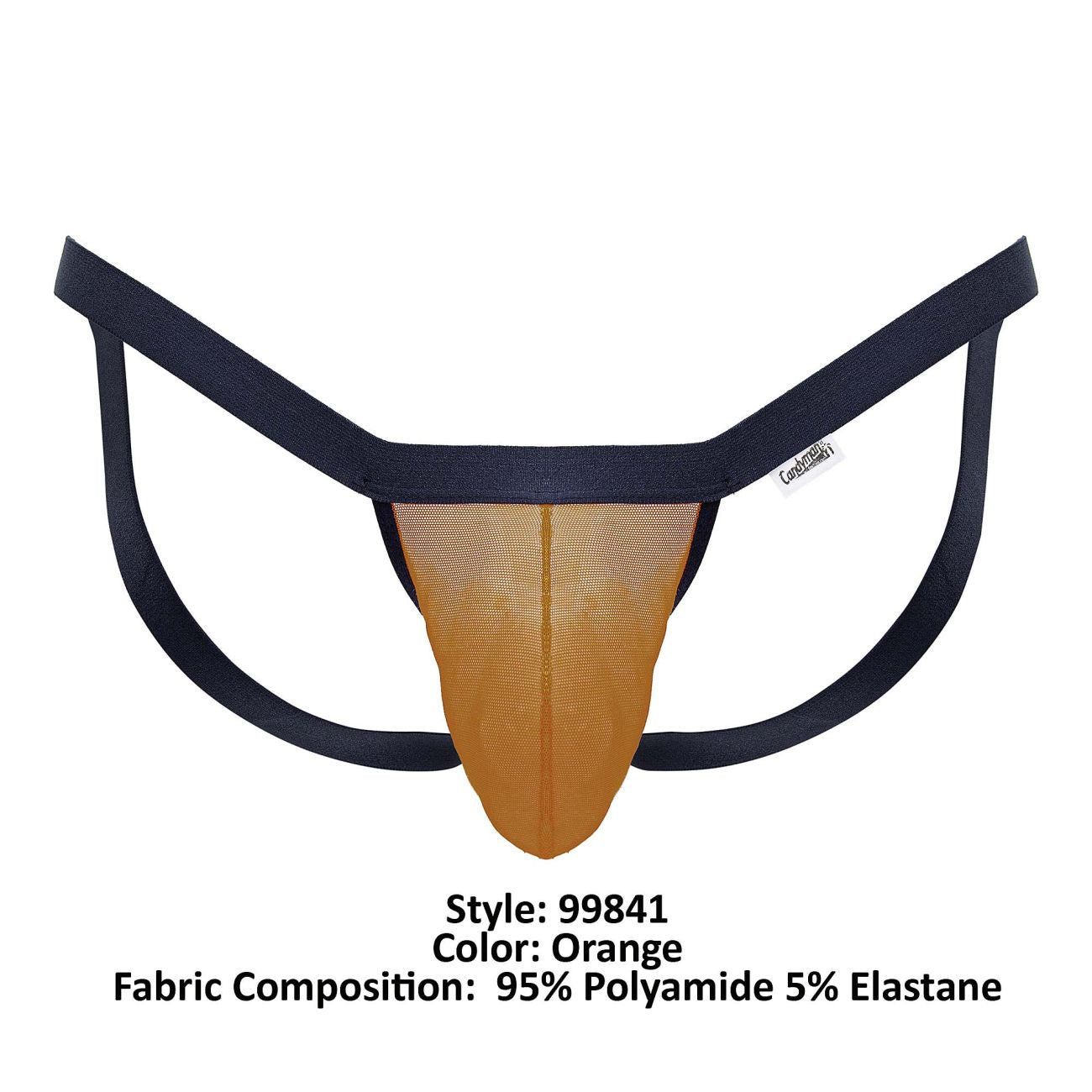 CandyMan - Mesh Thongs - Orange