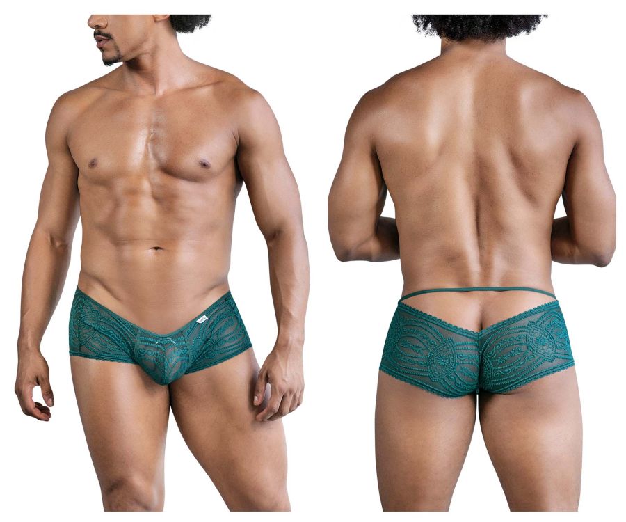 CandyMan Booty Lace Trunks - Green by CandyMan