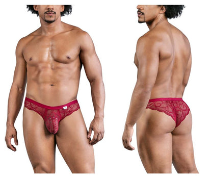CandyMan - Lace Briefs - Wine