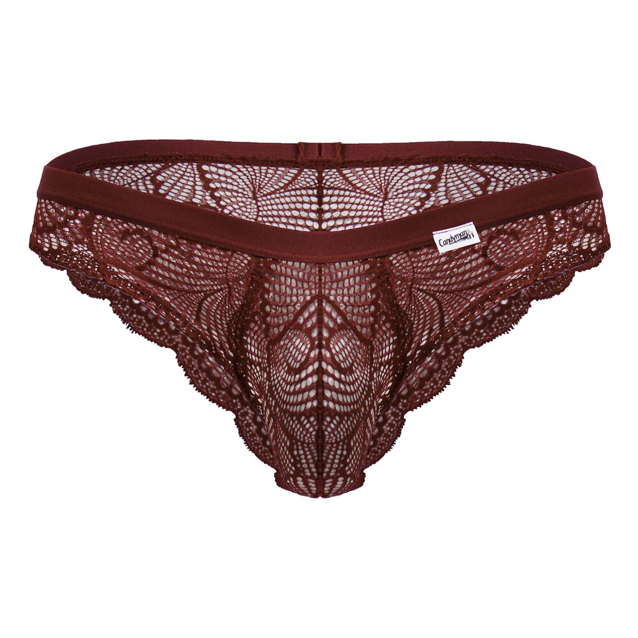 CandyMan - Lace Briefs - Wine