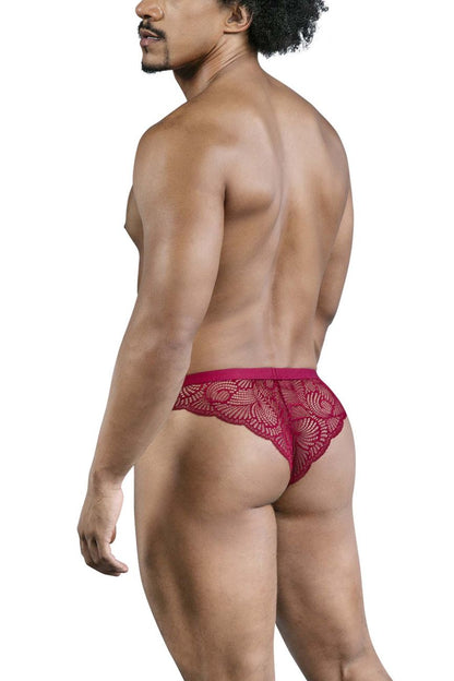 CandyMan - Lace Briefs - Wine