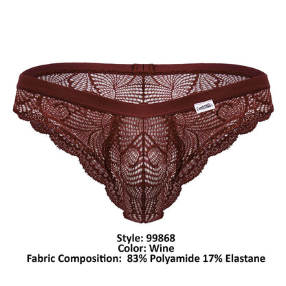 CandyMan - Lace Briefs - Wine