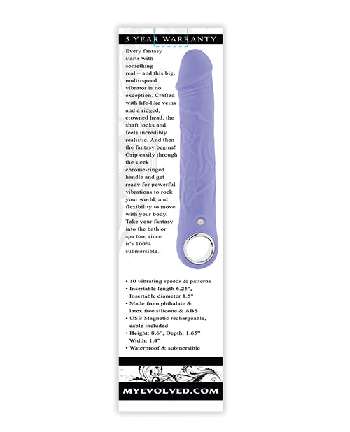 Evolved Large Purple Fantasy 9.5" - Purple