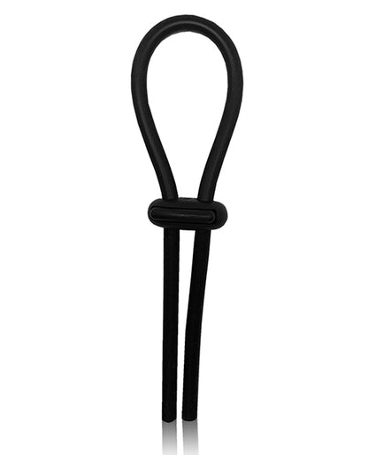 Rock Solid Lasso Single Adjustable Lock Black Silicone by Doc Johnson