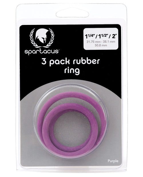 Spartacus Rubber Cock Ring Set