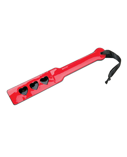 WhipSmart Heartbreaker Spanking Paddle - Red/Black