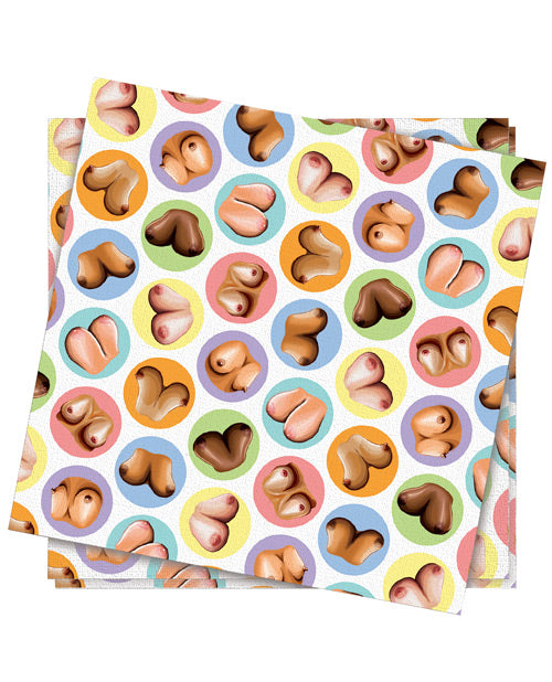 Mini-Boob Napkins - Pack of 8 by Little Genie Productions LLC