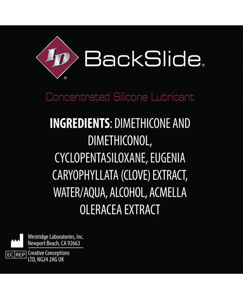 Id Backslide Anal Lubricant