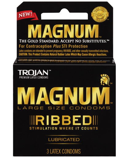 Trojan Magnum Ribbed Condoms by Paradise Marketing