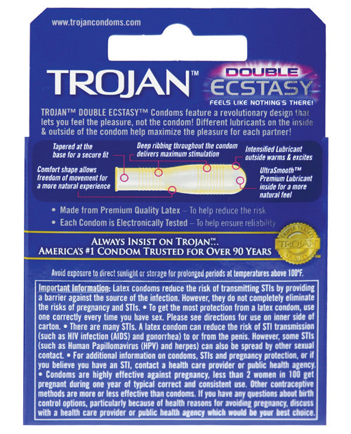 Trojan Double Ecstasy Condom by Paradise Marketing