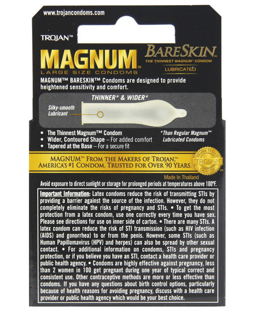 Trojan Magnum Bareskin Condoms by Paradise Marketing