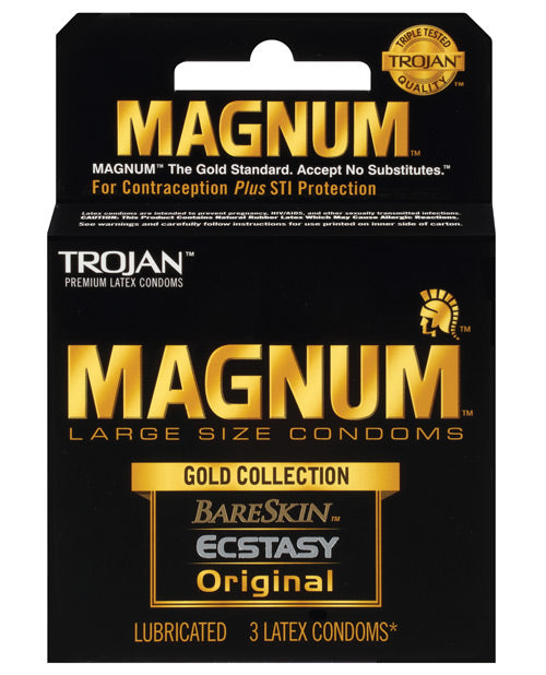 Trojan Magnum Gold Collection - Box of 3 by Paradise Marketing