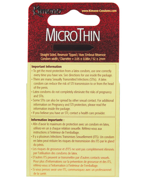 Kimono Micro Thin Condom by Paradise Marketing