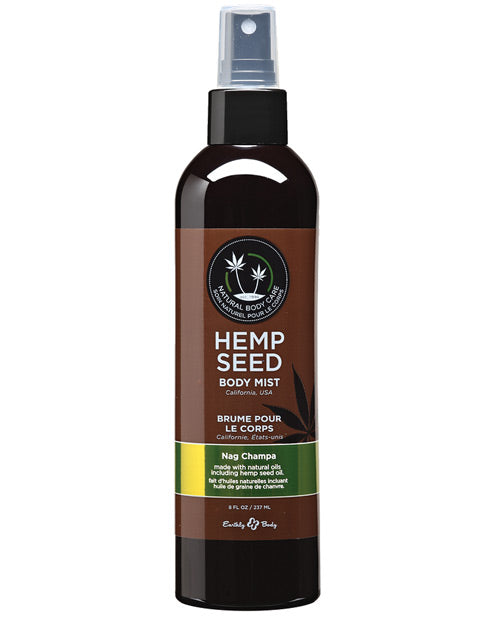 Earthly Body Hemp Seed Moisturizing Body Mist - 8 oz Nag Champa by Earthly Body