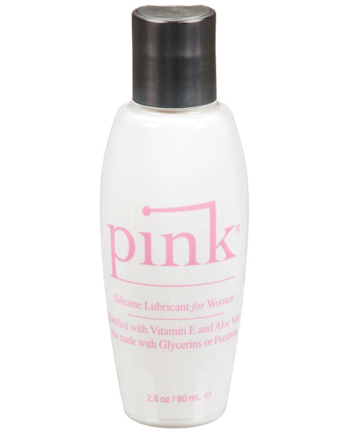 Pink Silicone Lube Flip Top Bottle