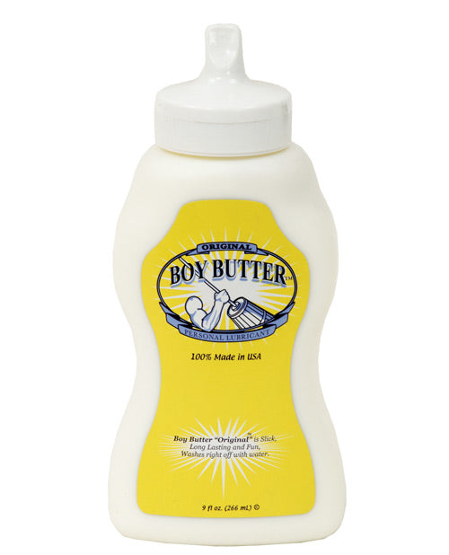 Boy Butter Churn Style - 9 oz Squeeze Bottle by Boy Butter Lubes LLC