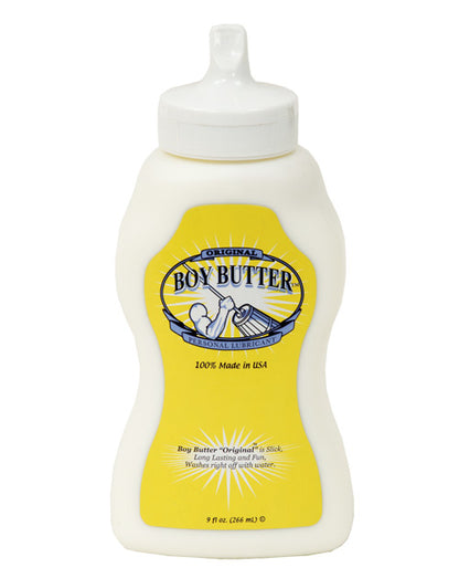 Boy Butter Churn Style - 9 oz Squeeze Bottle by Boy Butter Lubes LLC