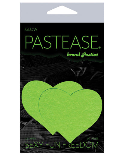 Pastease Premium Heart - Glow in the Dark Green O/S by Pastease