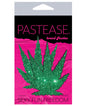 Pastease Premium Glitter Marijuana Leaf - Green O/S