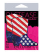 Pastease Premium Sparkling Stars & Strips USA Cowboy Boot - Red/White/Blue O/S