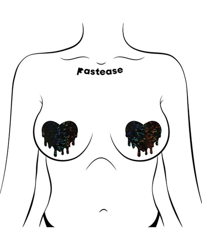 Pastease Premium Melty Heart - Black O/S by Pastease