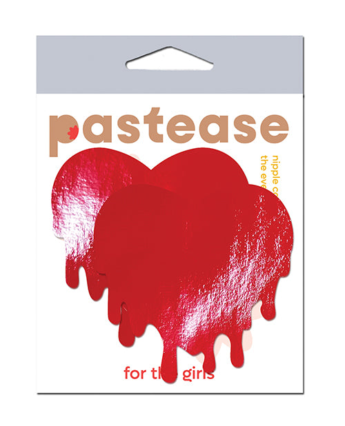 Pastease Faux Leather Melty Heart - Red O/S