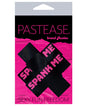 Pastease Premium Spank Me Plus - Black/Pink O/S