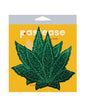 Pastease Coverage Glitter Pot Leaf- Green O/S by Pastease