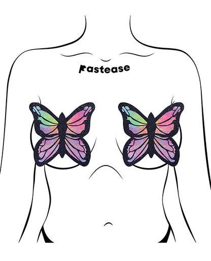 Pastease Coverage Twinkle Velvet Butterfly - Rainbow O/S