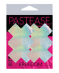 Pastease Premium Petites Holographic Plus X - Silver O/S Pack of 2 Pair