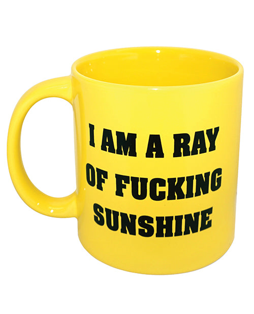 Attitude Mug I am a Ray of Fucking Sunshine - Yellow by Island Dogs