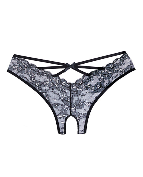 Adore Crush Lace Open Panty Black O/S