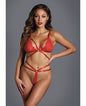 Adore The Flame Strappy Lace Bra & Thong O/s