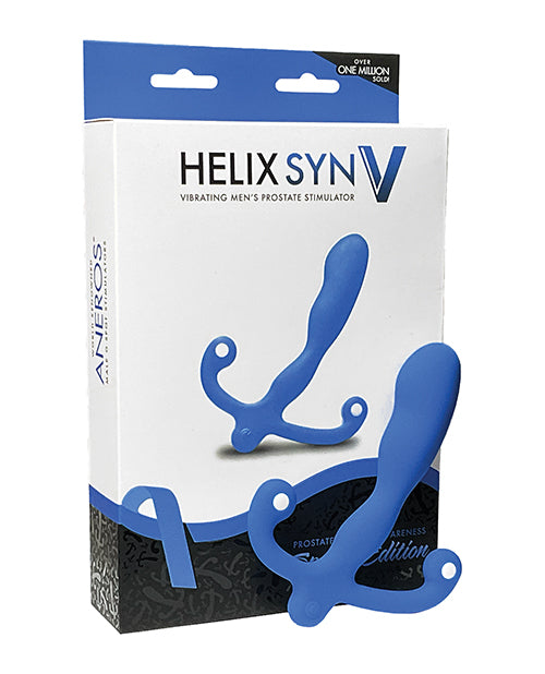 Aneros Vibrating Helix Syn V Prostate Massager Special Edition - Blue by High Island Health-aneros