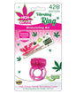 High Climax Vibrating Ring Stimulating Kit w/Hemp Seed Oil - Pink