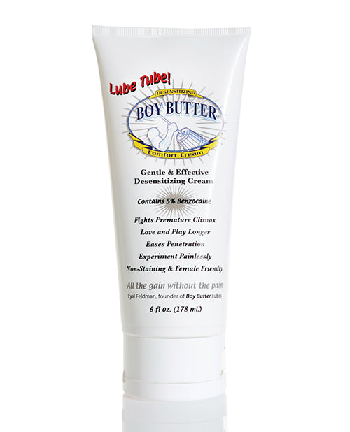 Boy Butter Desensitizing Comfort Cream - 6 oz Lube Tube by Boy Butter Lubes LLC