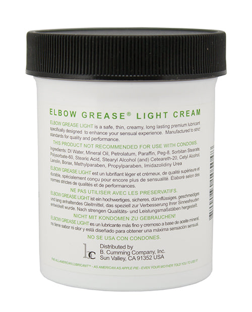 Elbow Grease Light Cream Jar - Oz