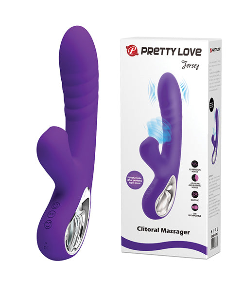 Pretty Love Jersey Sucking & Vibrating Rabbit - Purple by Liaoyang Baile Health Care Produ