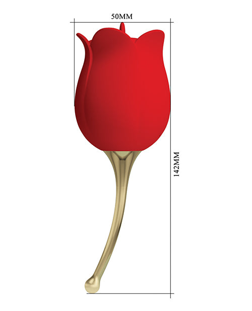 Pretty Love Licking Rose Lover Dual Ended - Rose by Liaoyang Baile Health Care Produ