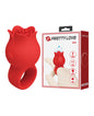 Pretty Love Jae Floral Ring Finger Vibrator - Red