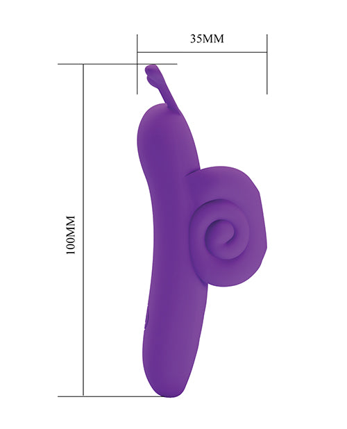 Pretty Love Snail Honey Finger Vibe - Purple by Liaoyang Baile Health Care Produ