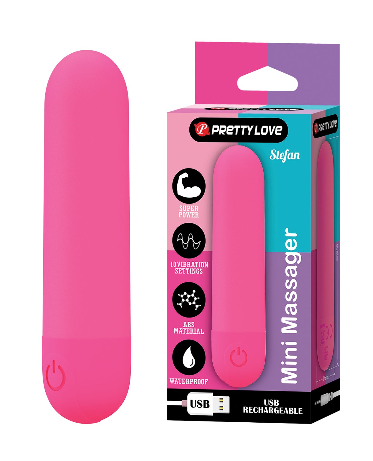 Pretty Love Stephan Mini Massager Bullet by Liaoyang Baile Health Care Produ