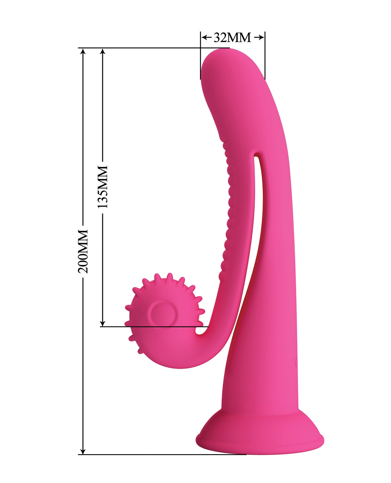 Pretty Love Romance Selma Snail Rabbit - Hot Pink