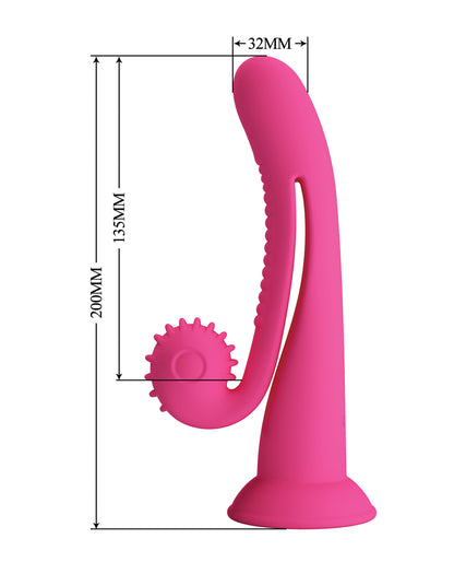 Pretty Love Romance Selma Snail Rabbit - Hot Pink