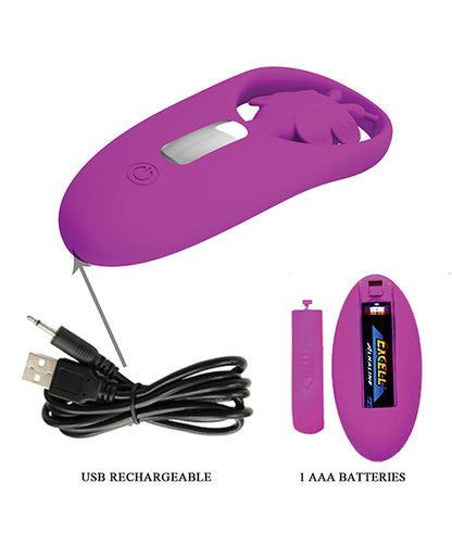 Pretty Love Dancing Butterfly Panty Vibe w/Free Panty - Fuchsia by Liaoyang Baile Health Care Produ